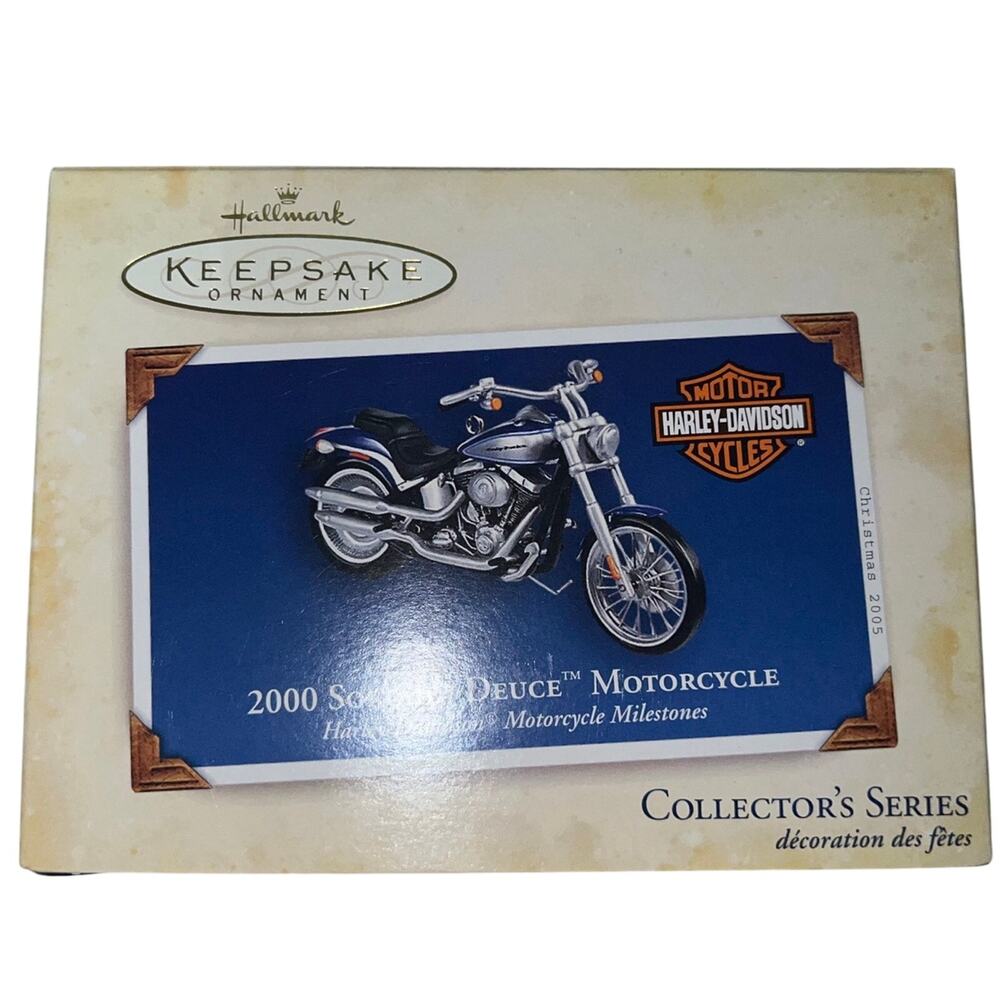 Hallmark Keepsake Ornament 2000 Softail Deuce Harley Davidson Motorcycle 2005